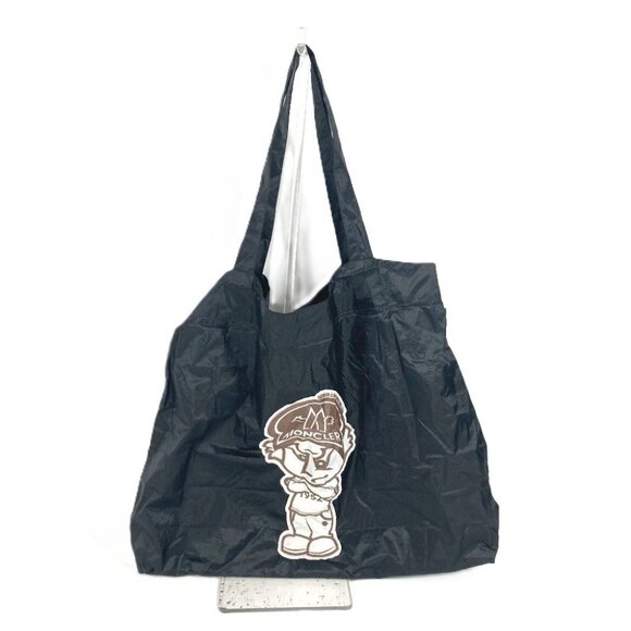 Moncler Handbags - MONCLER logo Shoulder Bag, Tote Bag, Eco Bag Hand Bag Nylon Black